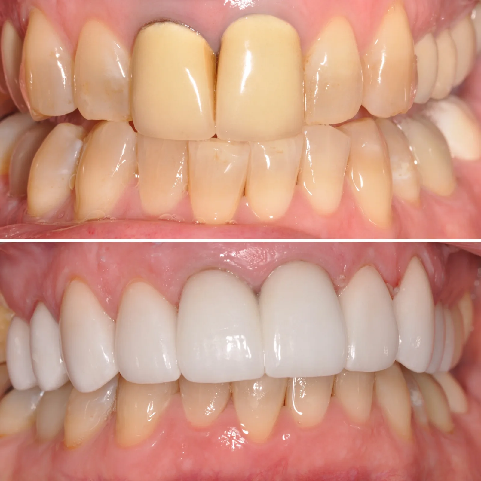 Before-and-after smile transformation case 3